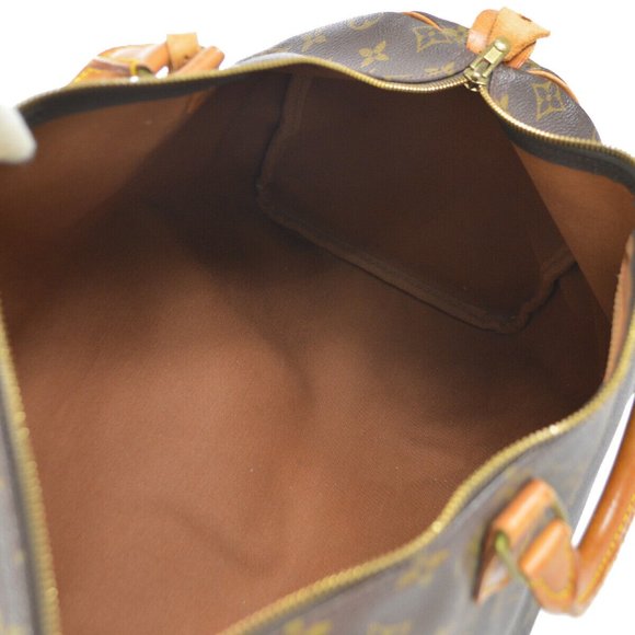 LOUIS VUITTON SPEEDY 40 HAND BAG PURSE MONOGRAM CANVAS - Picture 9 of 12